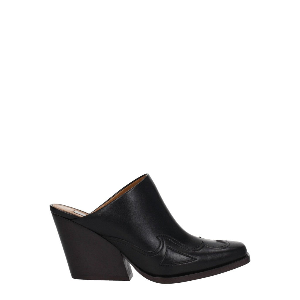 Stella McCartney Muiltjes van imitatieleer – Zwart