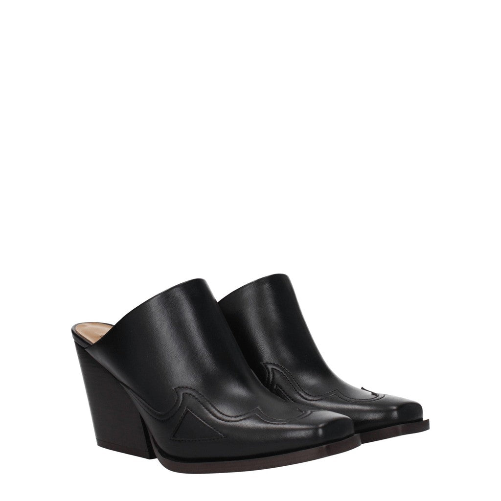 Stella McCartney Muiltjes van imitatieleer – Zwart