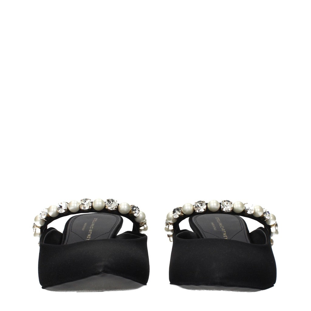 Stella McCartney Versierde muiltjes met hak – Zwart