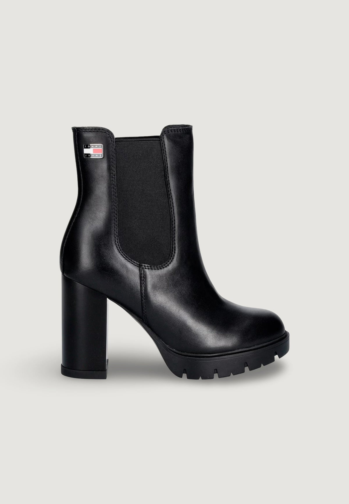 Tommy Hilfiger Leren enkellaarzen – Zwart