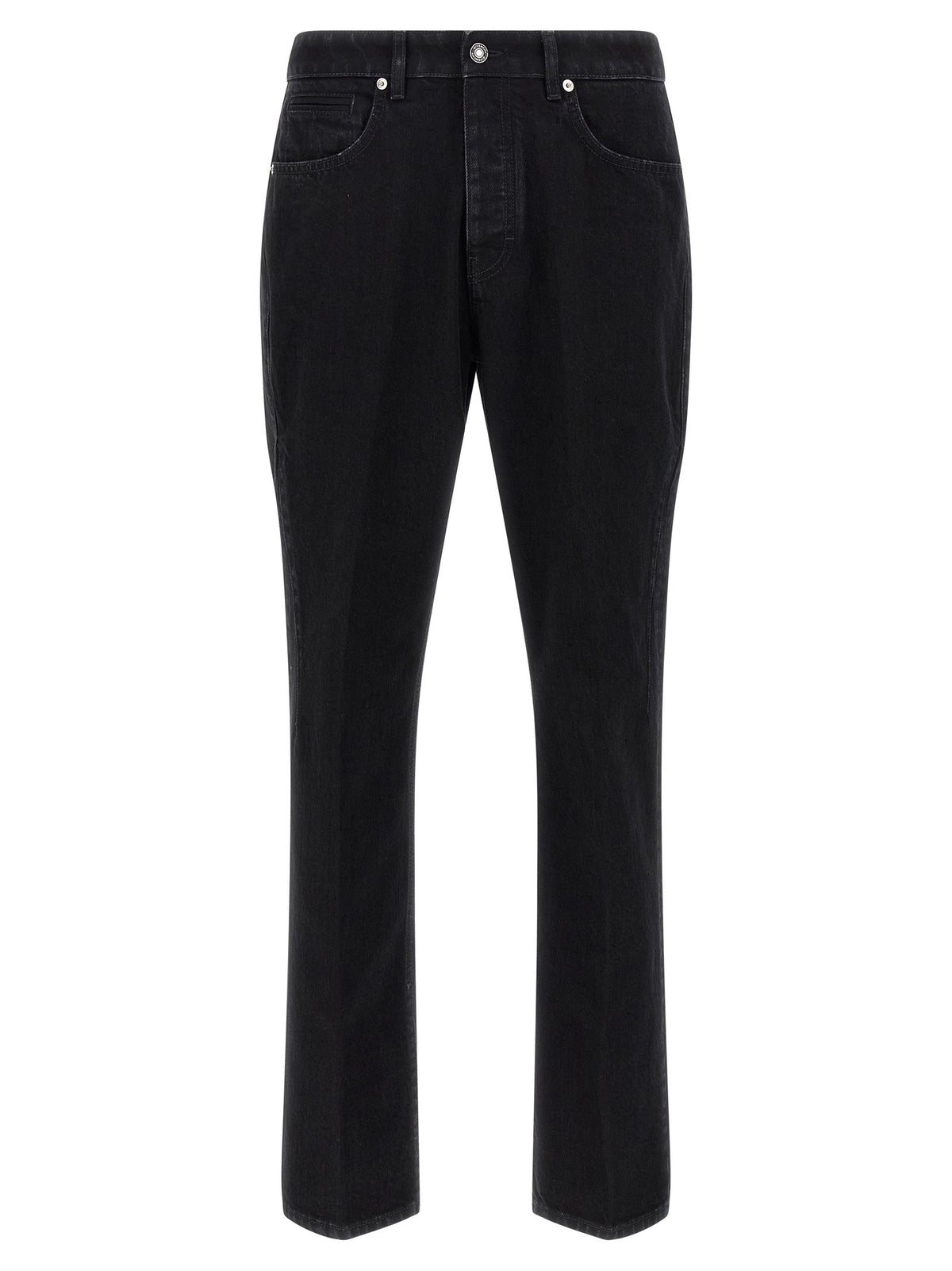 Givenchy Straight Jeans met used-effect – Zwart