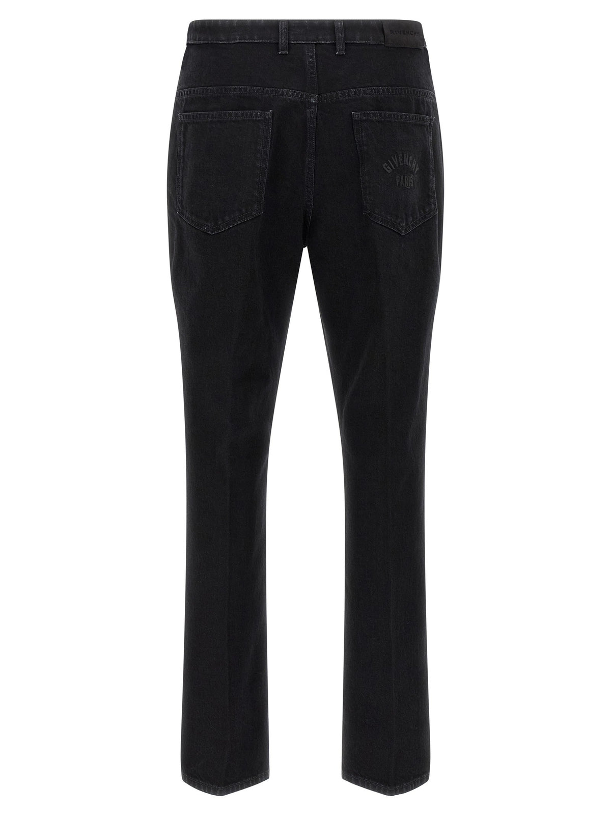 Givenchy Straight Jeans met used-effect – Zwart