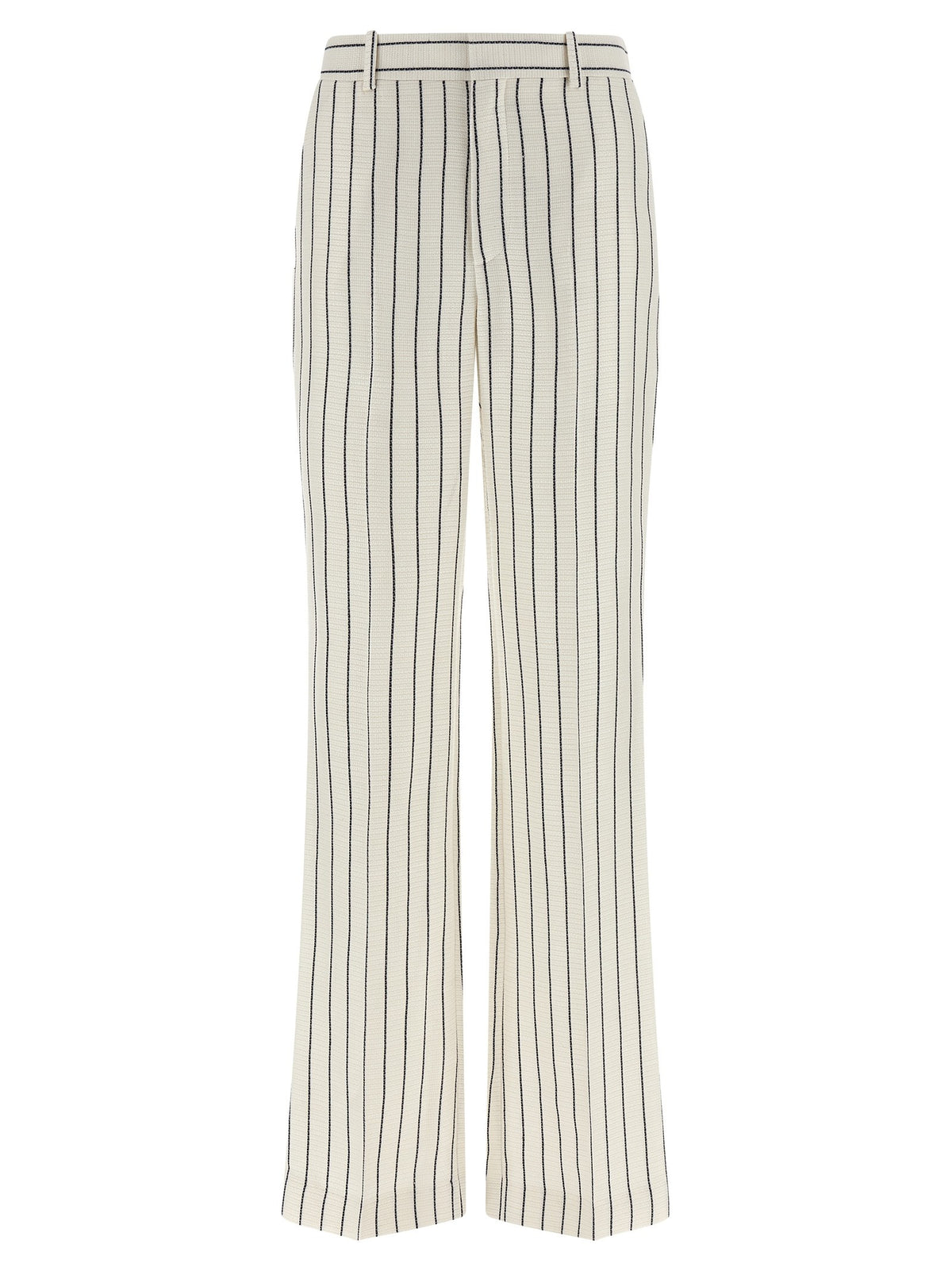 Balmain Gestreepte Broek – Wit