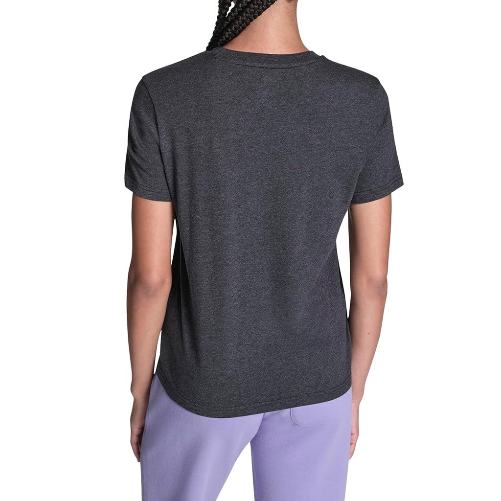 Converse Tweekleurig T-shirt met logo – Antraciet