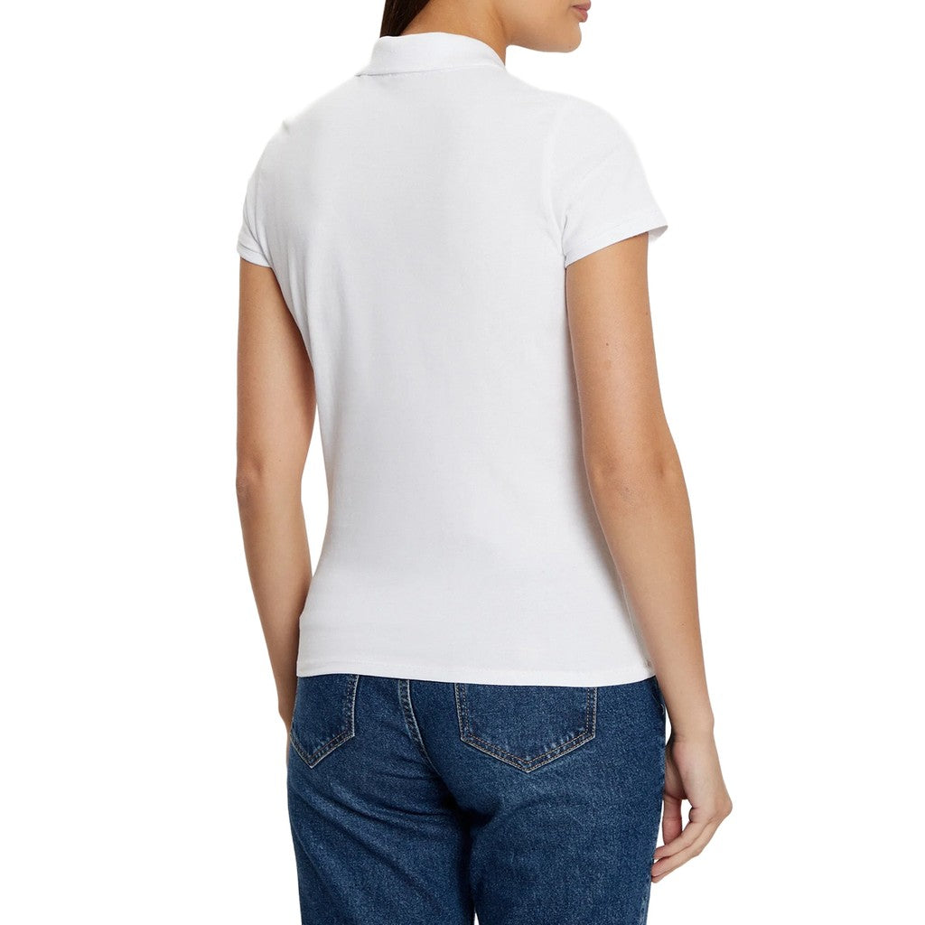 Guess Effen polo met korte mouwen – Wit