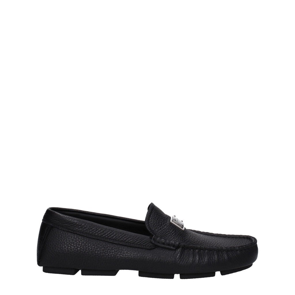 Dolce & Gabbana Leren loafers – Zwart