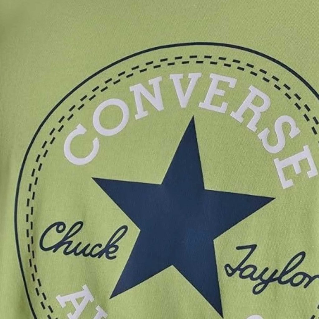 Converse T-shirt met ronde hals en bedrukt logo – Groen