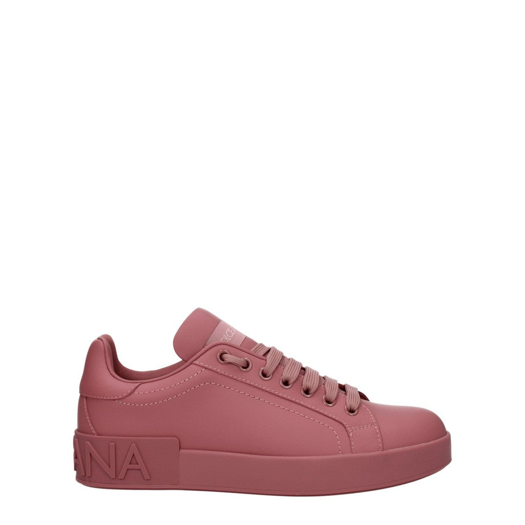 Dolce & Gabbana Leren sneakers – Roze