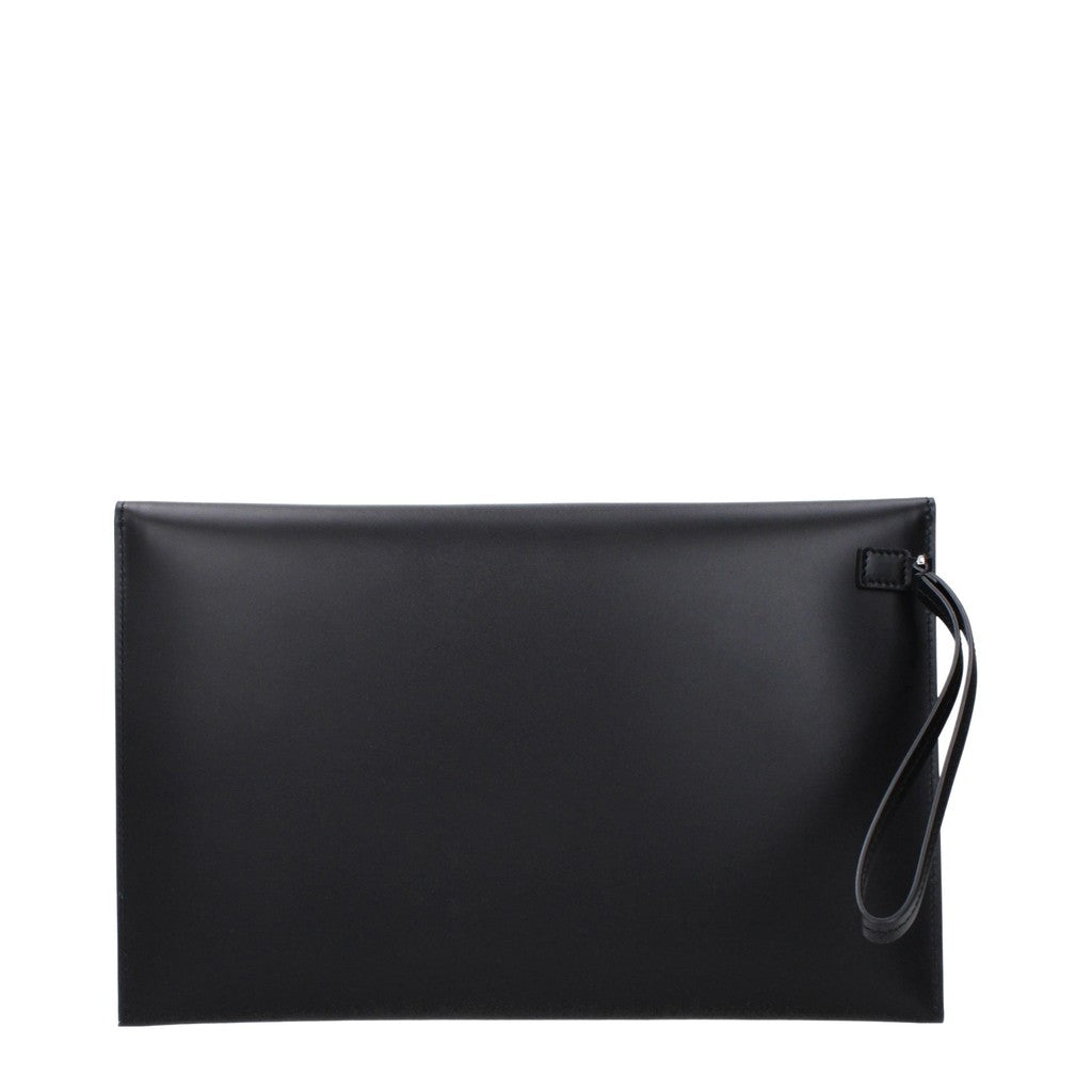 Fendi Clutch met knoopsluiting – Zwart