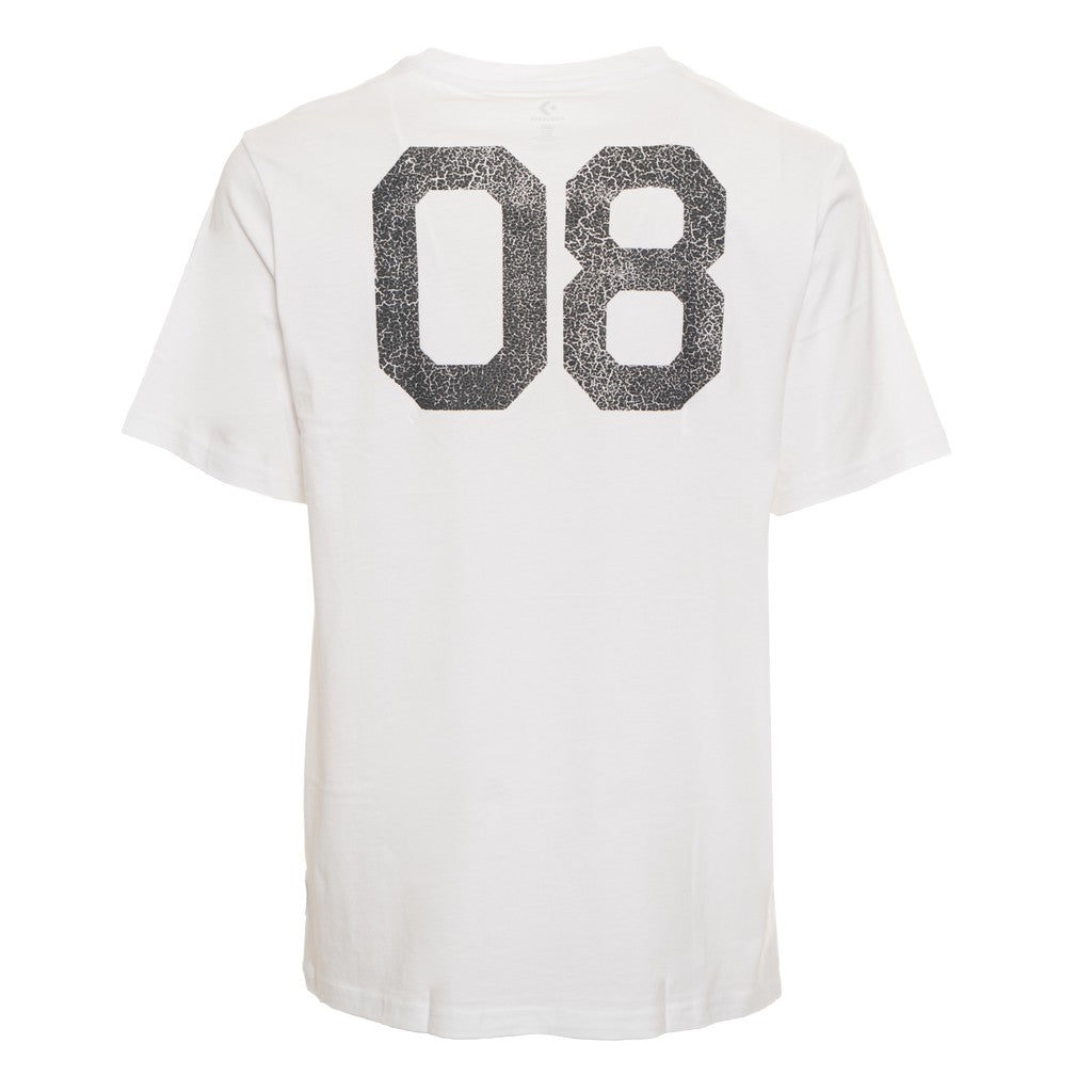 Converse T-shirt met print en bedrukt logo – Wit