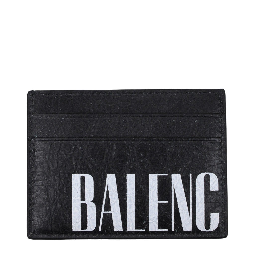 Balenciaga Kaarthouder met vijf pasjesvakken – Zwart