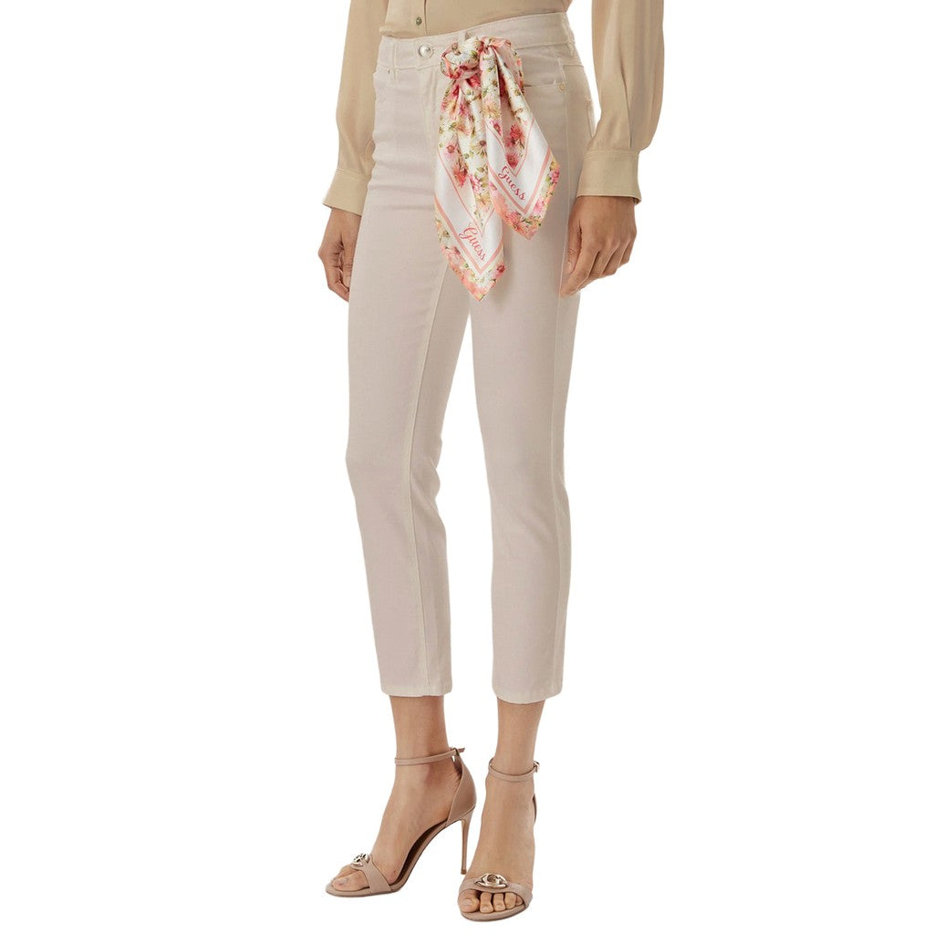 Guess Skinny broek met vijf zakken – Zand