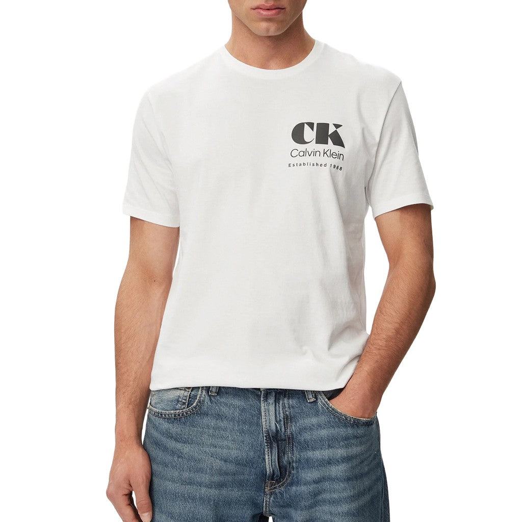 Calvin Klein T-shirt met bedrukt logo – Wit