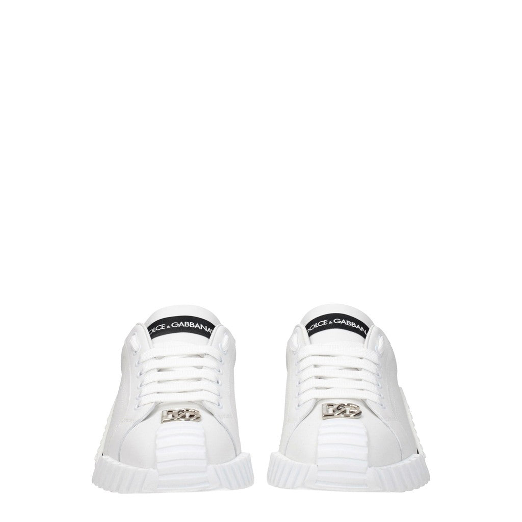 Dolce & Gabbana Leren sneakers – Wit