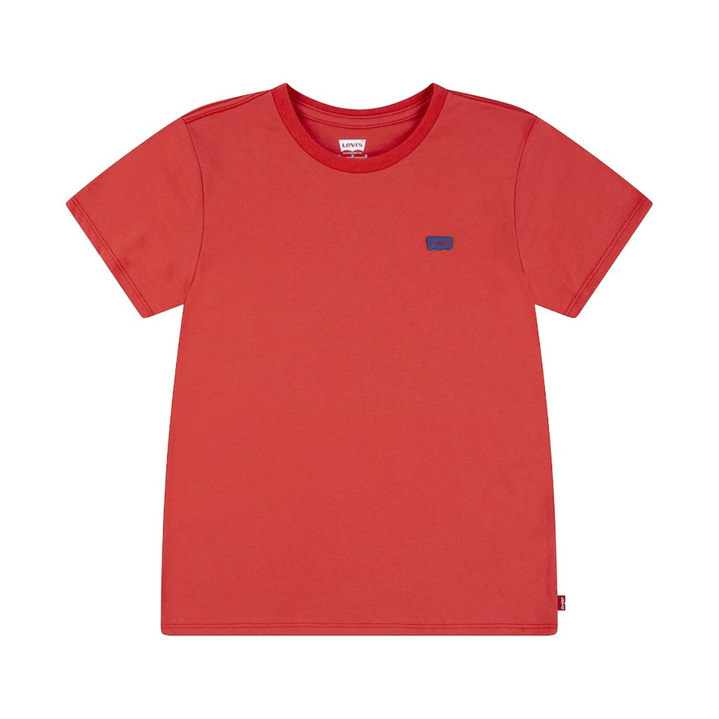 Levi's Kids T-shirt met ronde hals en logo – Rood