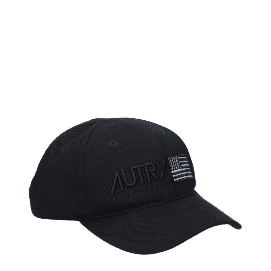 Autry Pet van katoen en polyester – Zwart
