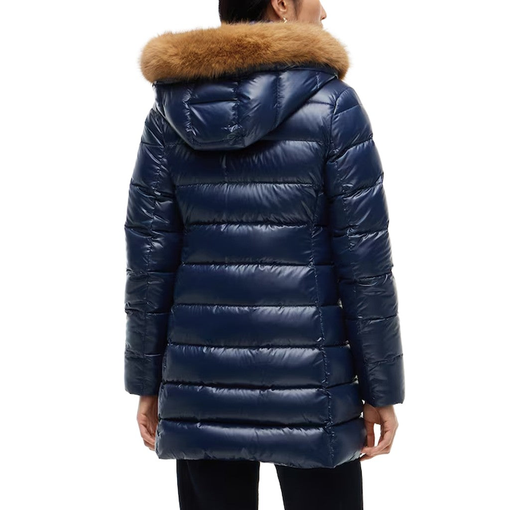 Tommy Hilfiger Donsjas met capuchon – Blauw