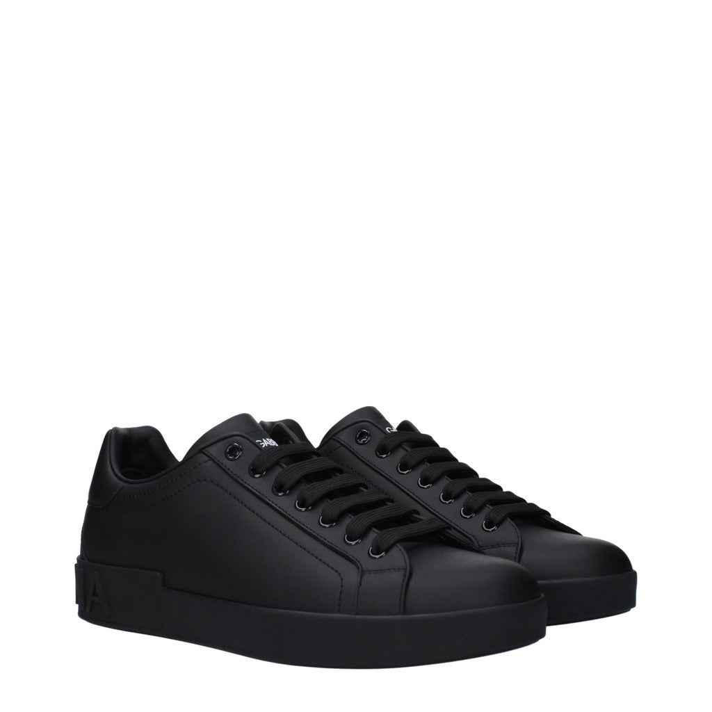 Dolce & Gabbana Portofino Sneakers – Zwart