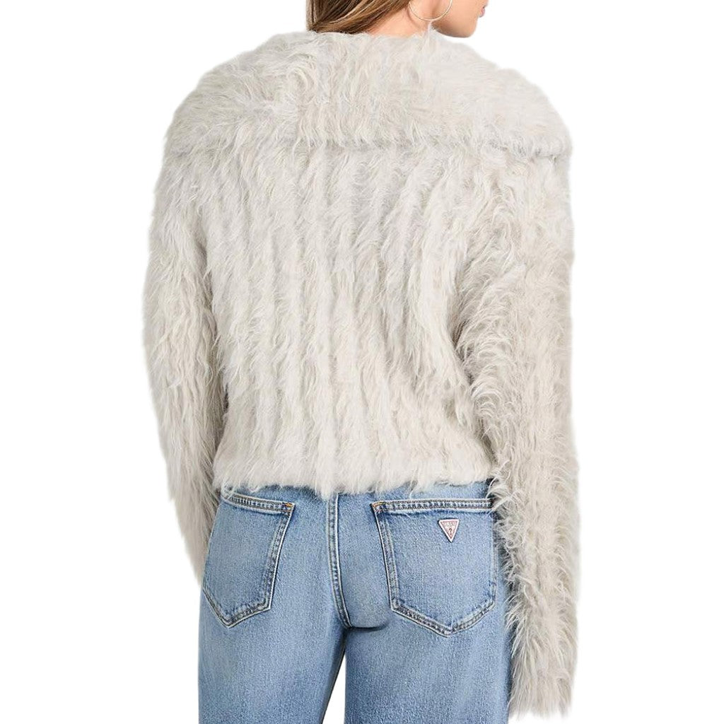 Guess Vest met lange mouwen en knoopsluiting – Lichtgrijs