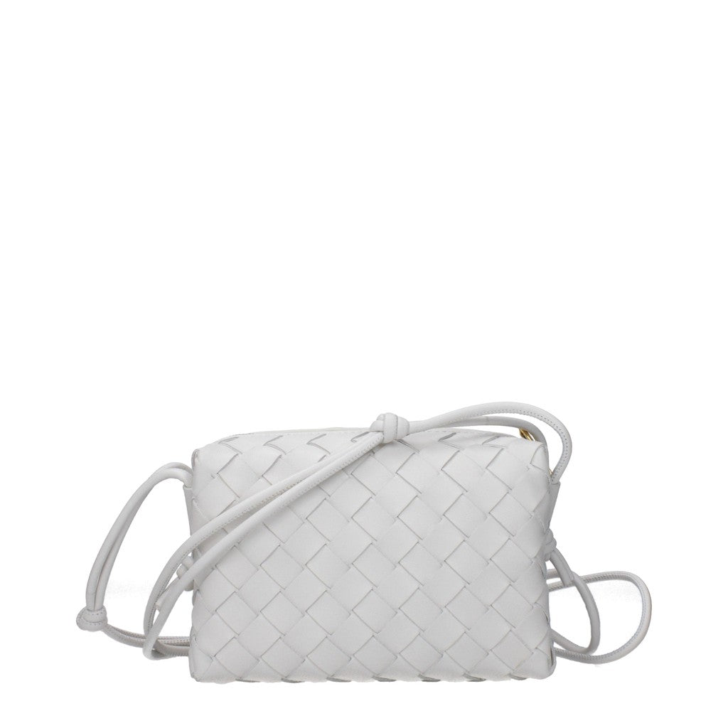 Bottega Veneta Loop Kleine crossbodytas van leer – Wit