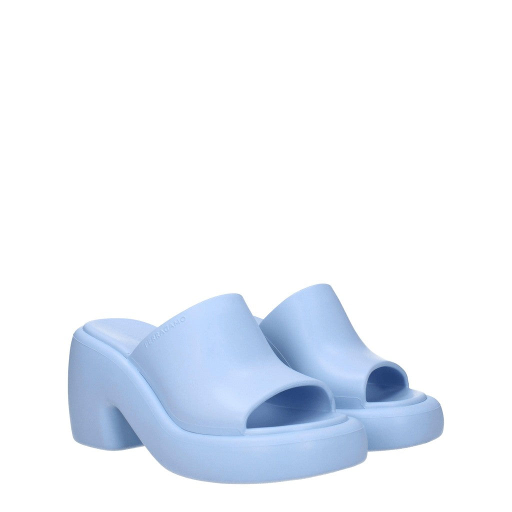 Salvatore Ferragamo Deva Sandalen – Lichtblauw