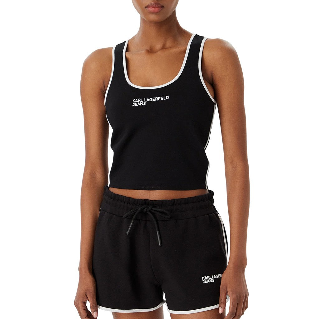 Karl Lagerfeld Top – Zwart