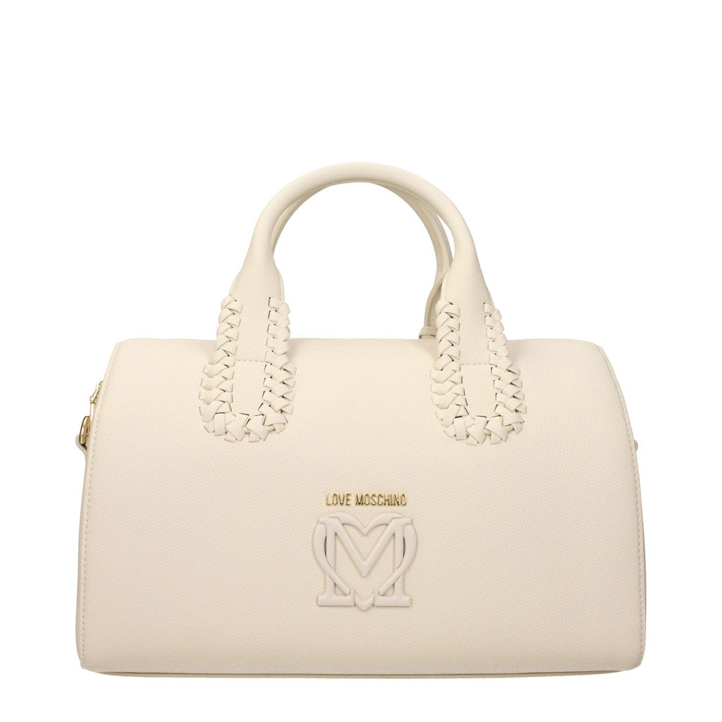 Love Moschino Ruime handtas met lange schouderband – Ivoor