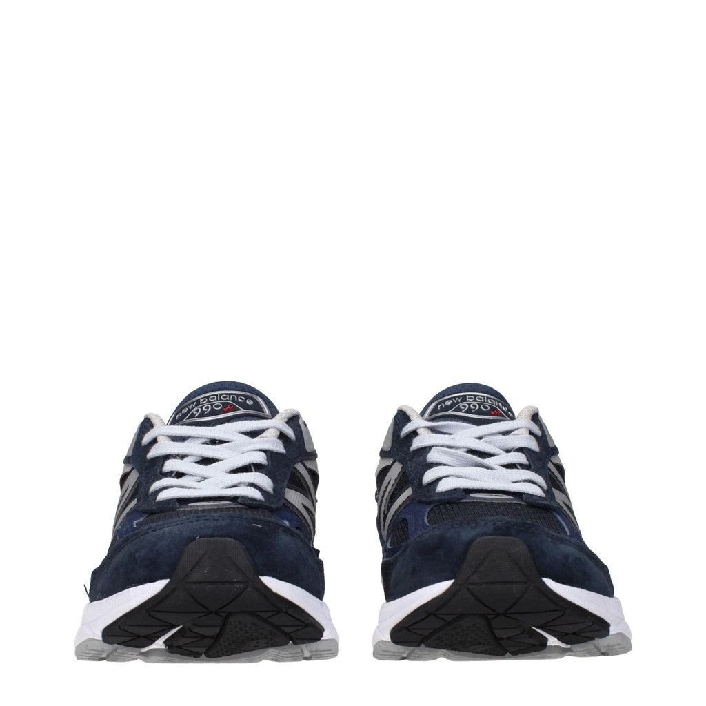New Balance 990v6 Sneakers van suède en stof – Blauw / Zilver