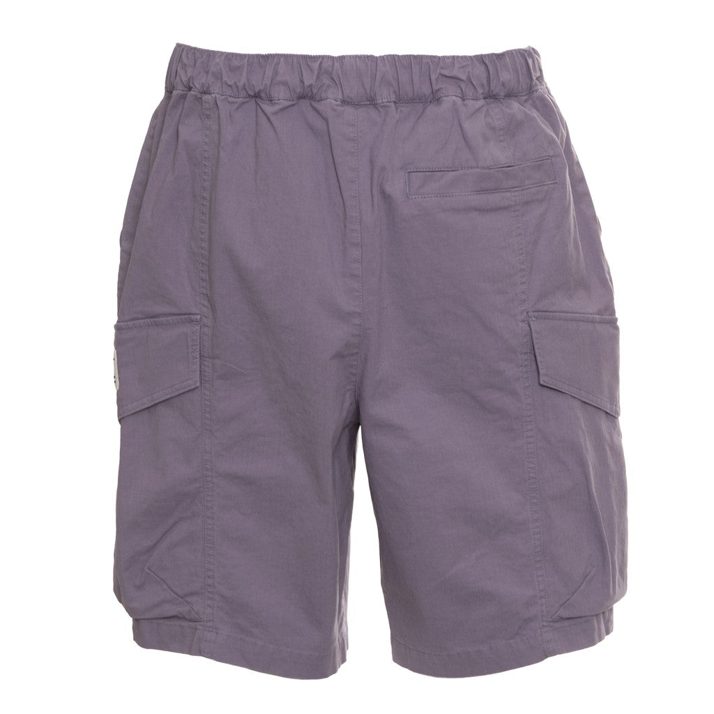 Converse Bermuda short met trekkoord en logo – Paars