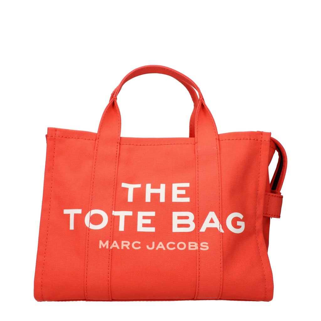 Marc Jacobs The Tote Shopper van stof met schouderband – Oranje