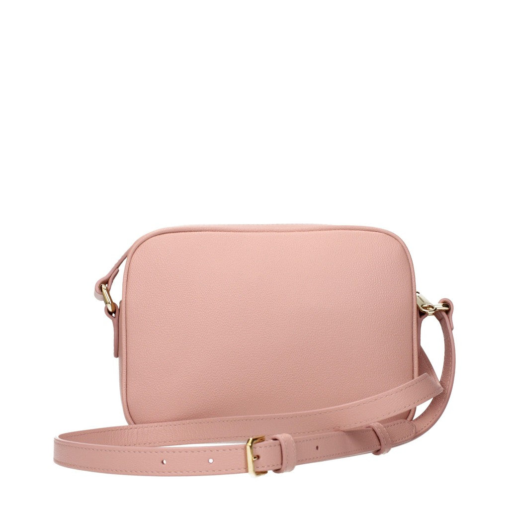 Burberry Crossbodytas van leer en stof – Oudroze