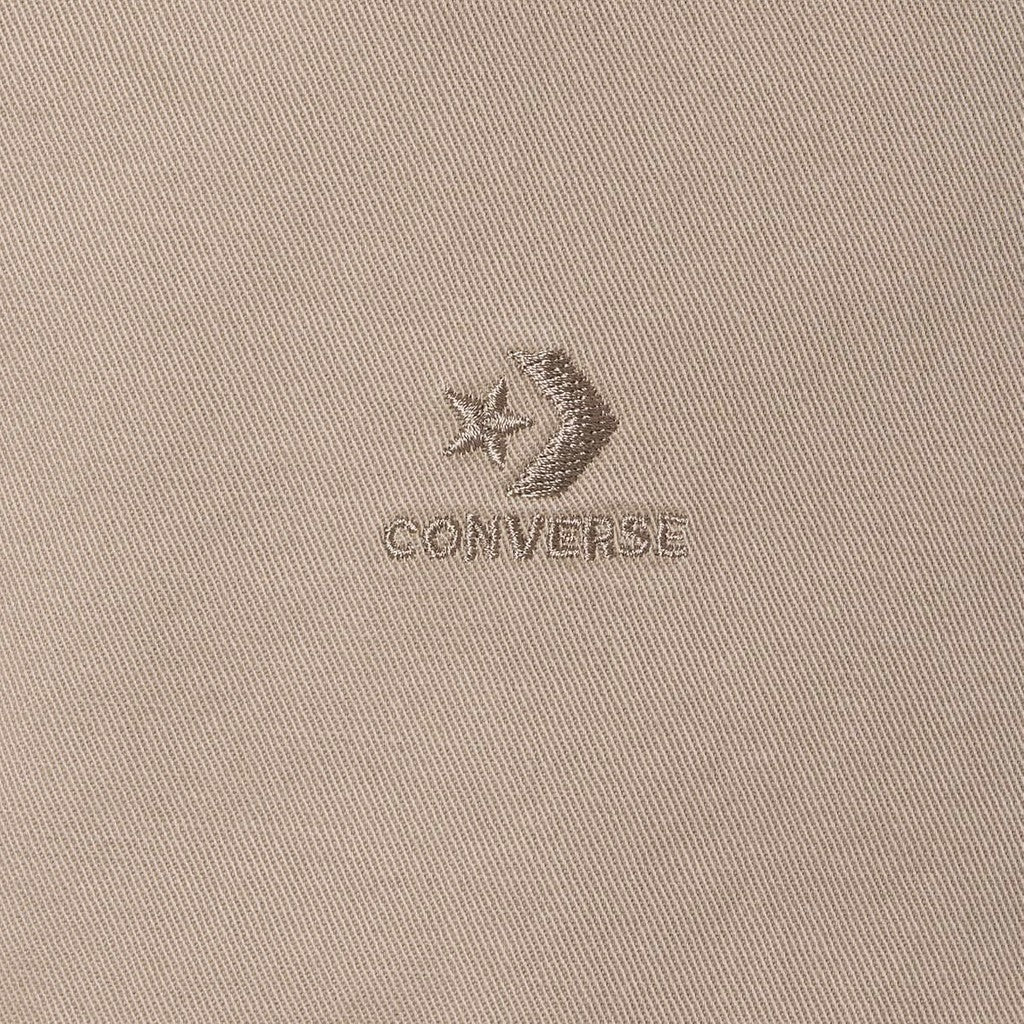 Converse Bermuda short met knoop- en ritssluiting en logo – Beige