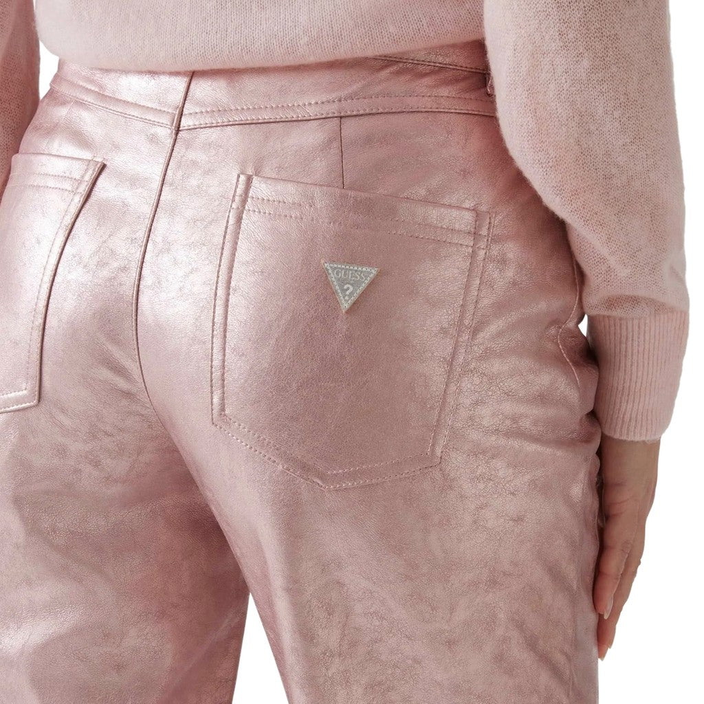 Guess Broek met vijf zakken en logo – Oudroze