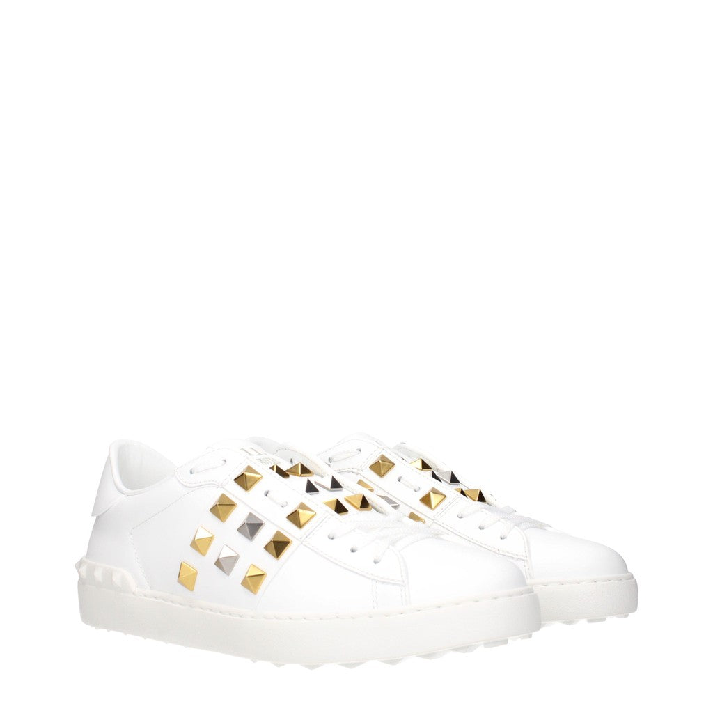 Valentino Garavani Rockstud Untitled Sneakers met ronde neus – Wit
