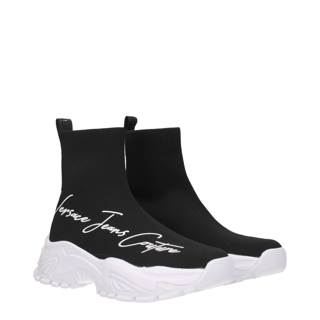 Versace Hoge sneakers – Zwart / Wit