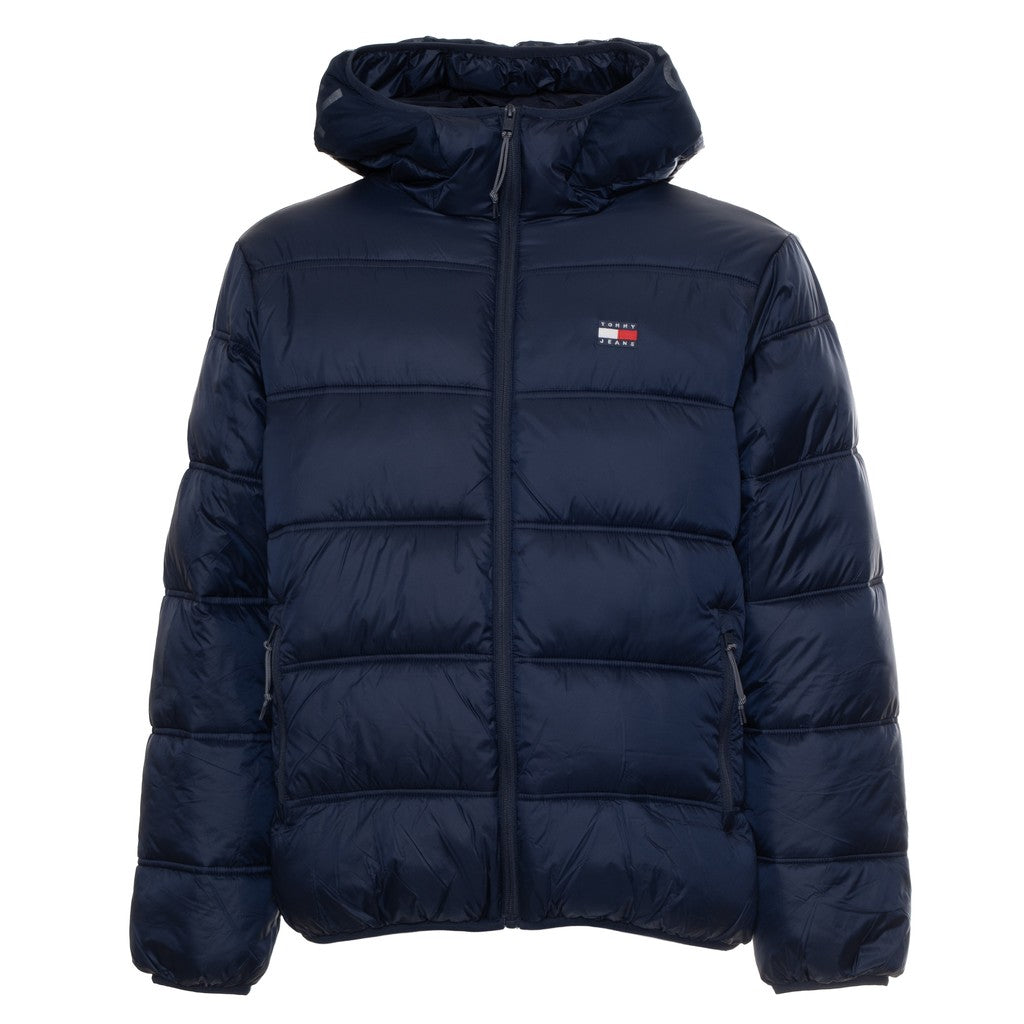 Tommy Jeans Donsjas met capuchon Heren – Marineblauw