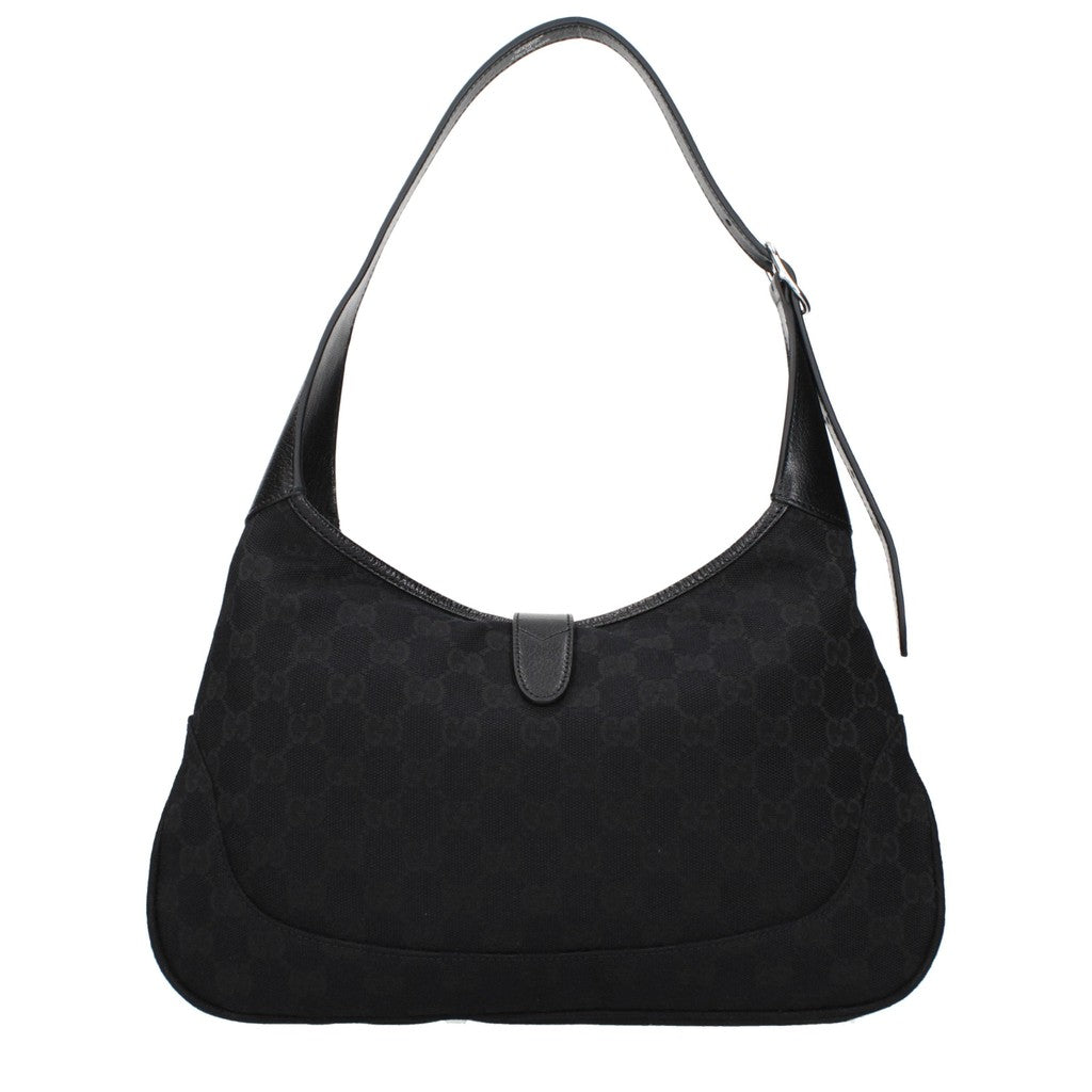 Gucci Jackie 1961 Schoudertas met zilverkleurige details – Zwart