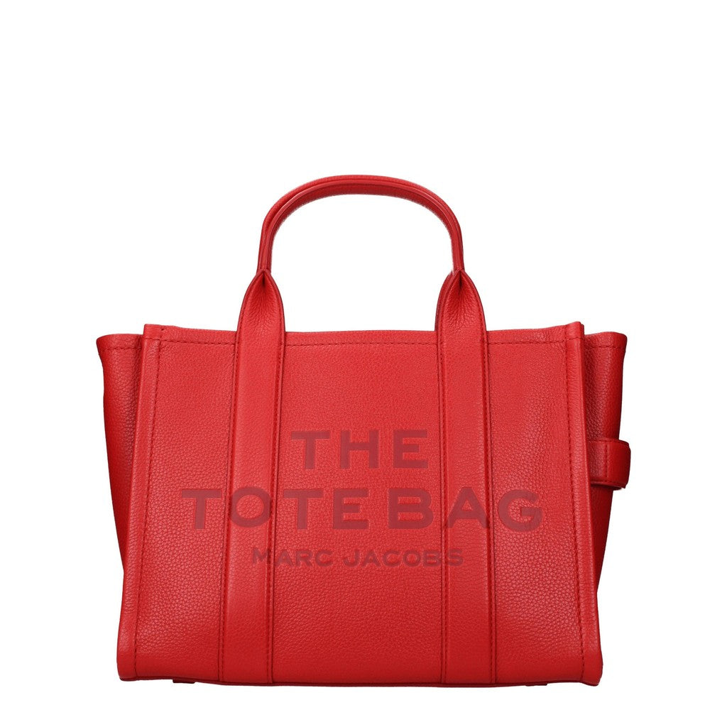 Marc Jacobs The Tote Shopper van leer – Rood