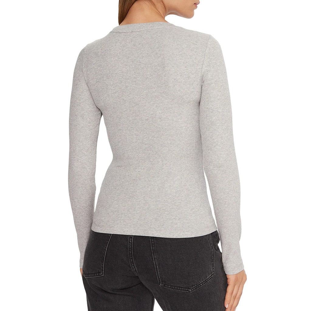 Guess T-shirt met lange mouwen – Grijs