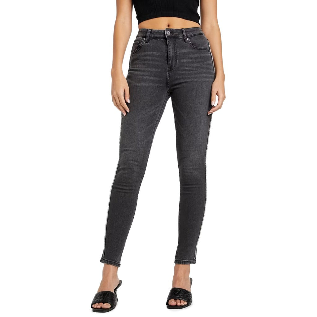 Guess Skinny jeans met vijf zakken – Paars