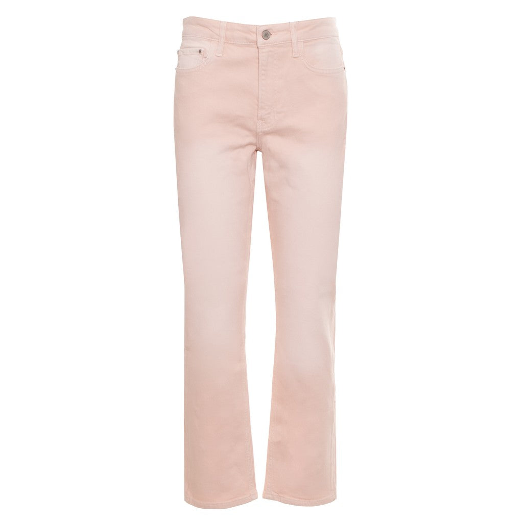 GUESS Broek met vier zakken en logo – Zand