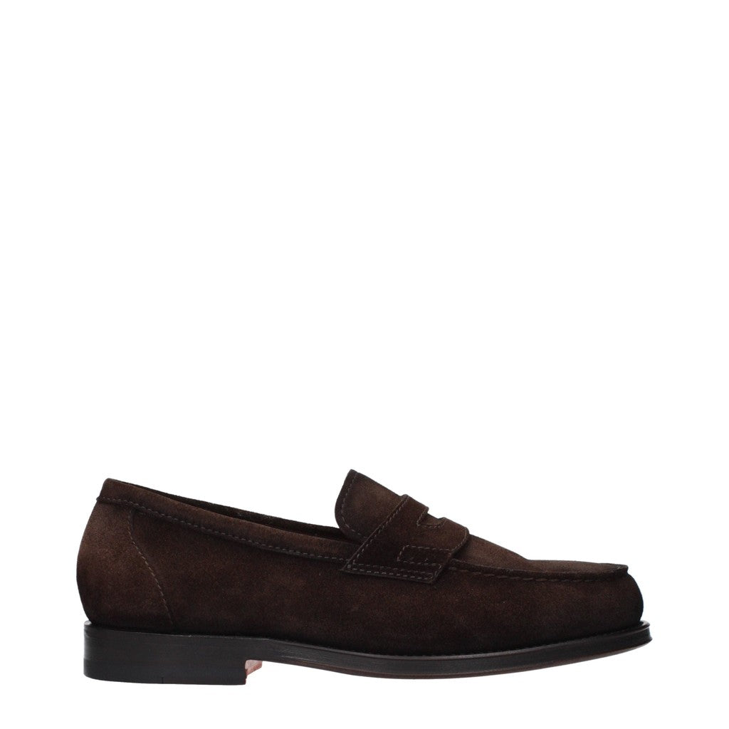 Santoni Suède loafers – Bruin