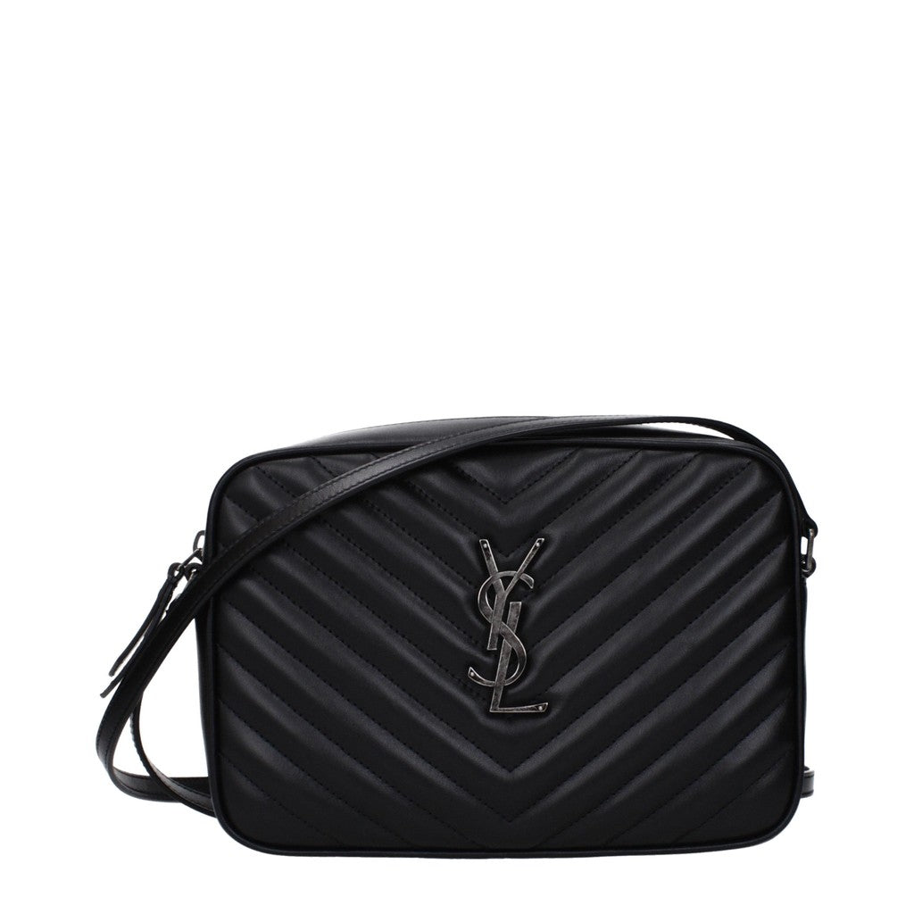 Saint Laurent Lou Compacte crossbodytas – Zwart