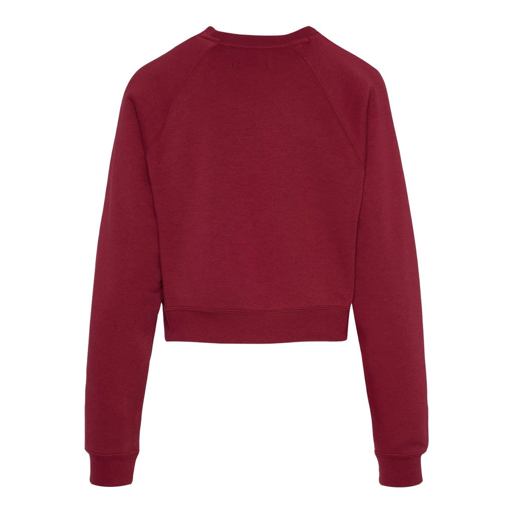 Converse Cropped sweater met geborduurd logo – Bordeaux
