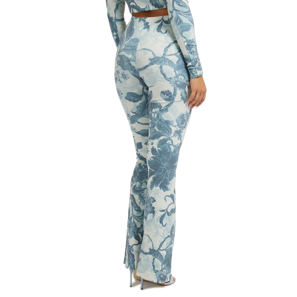 Guess Broek met logo – Blauw / Wit