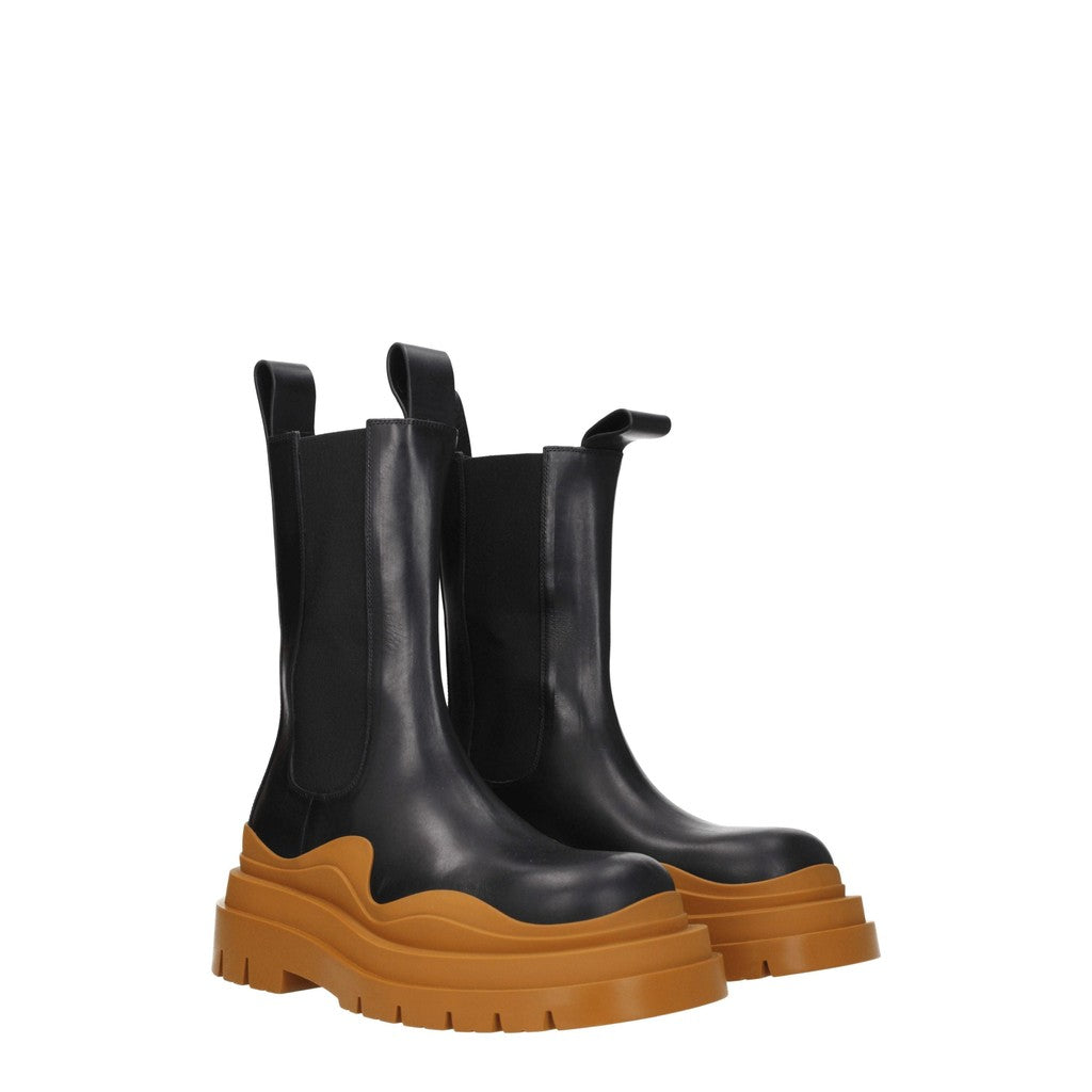 Bottega Veneta Leren boots met hak – Zwart / Bruin
