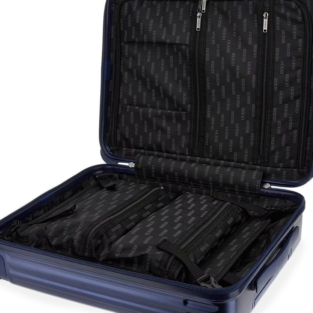 Guess Compacte trolley met ritssluiting – Blauw