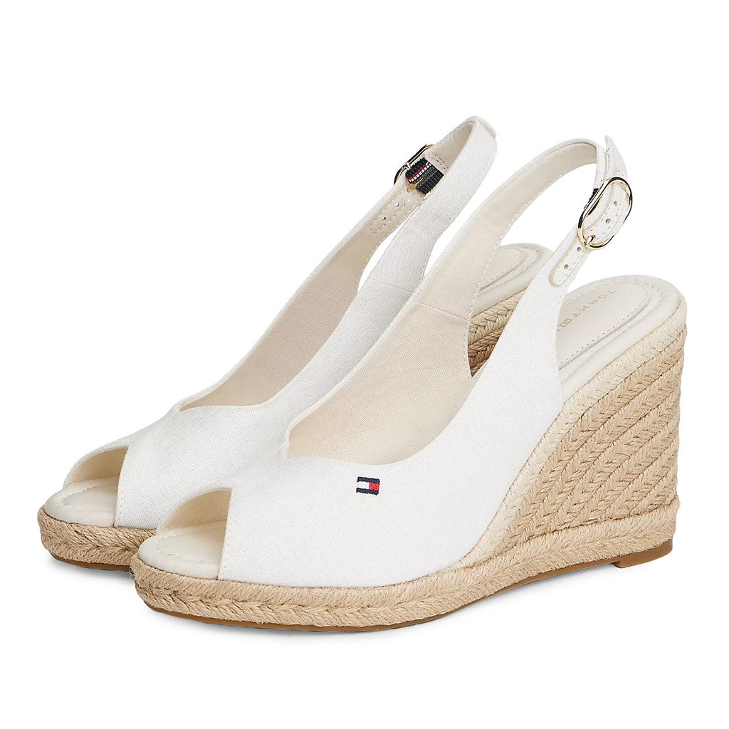 Tommy Hilfiger Sandalen met hak – Ecru