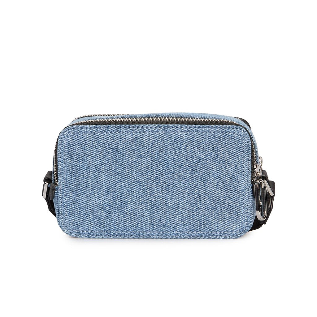 Karl Lagerfeld Kleine crossbodytas met logo – Lichtblauw