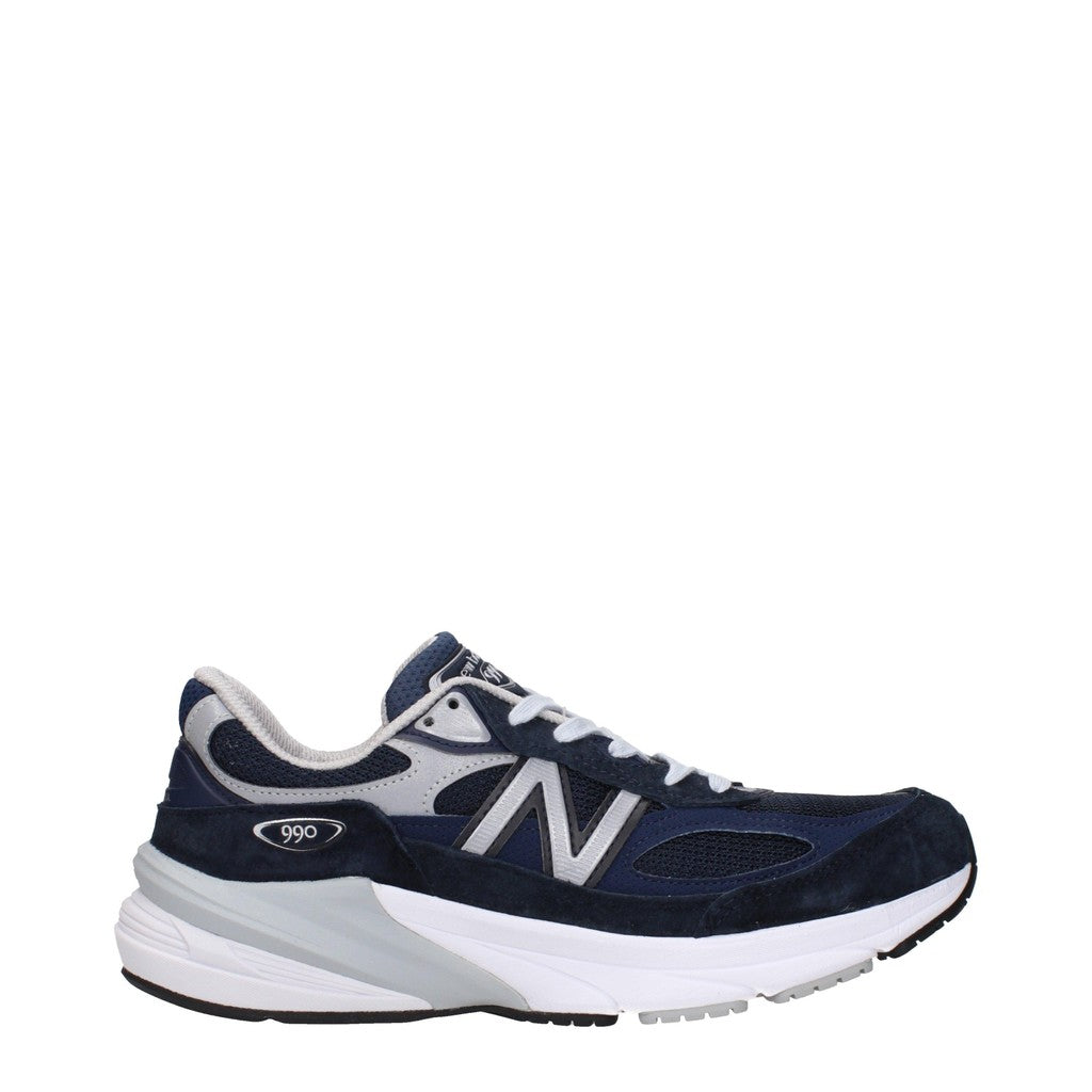 New Balance 990v6 Sneakers van suède en stof – Blauw / Zilver